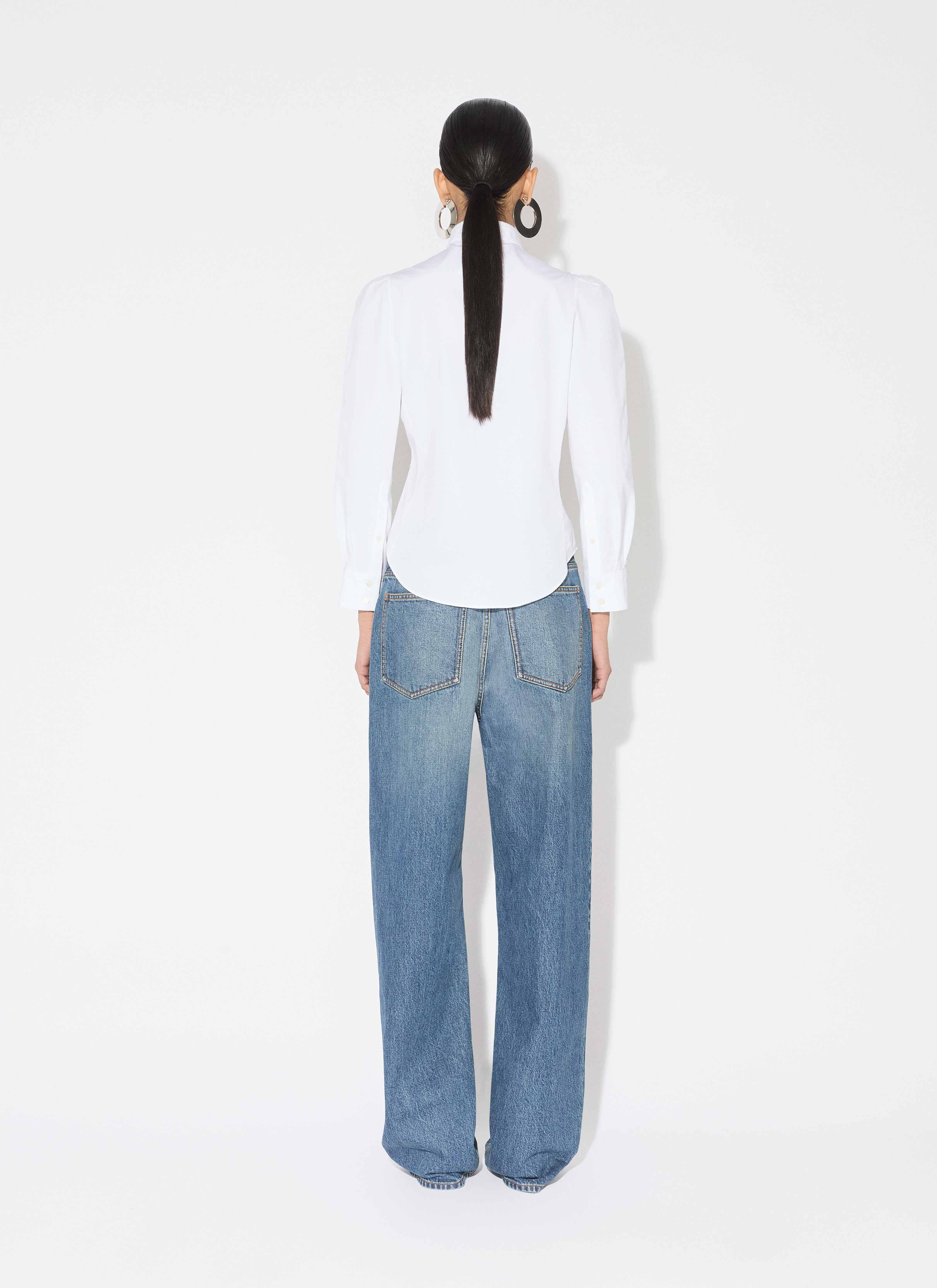LOW WAIST DENIM PANTS - 3