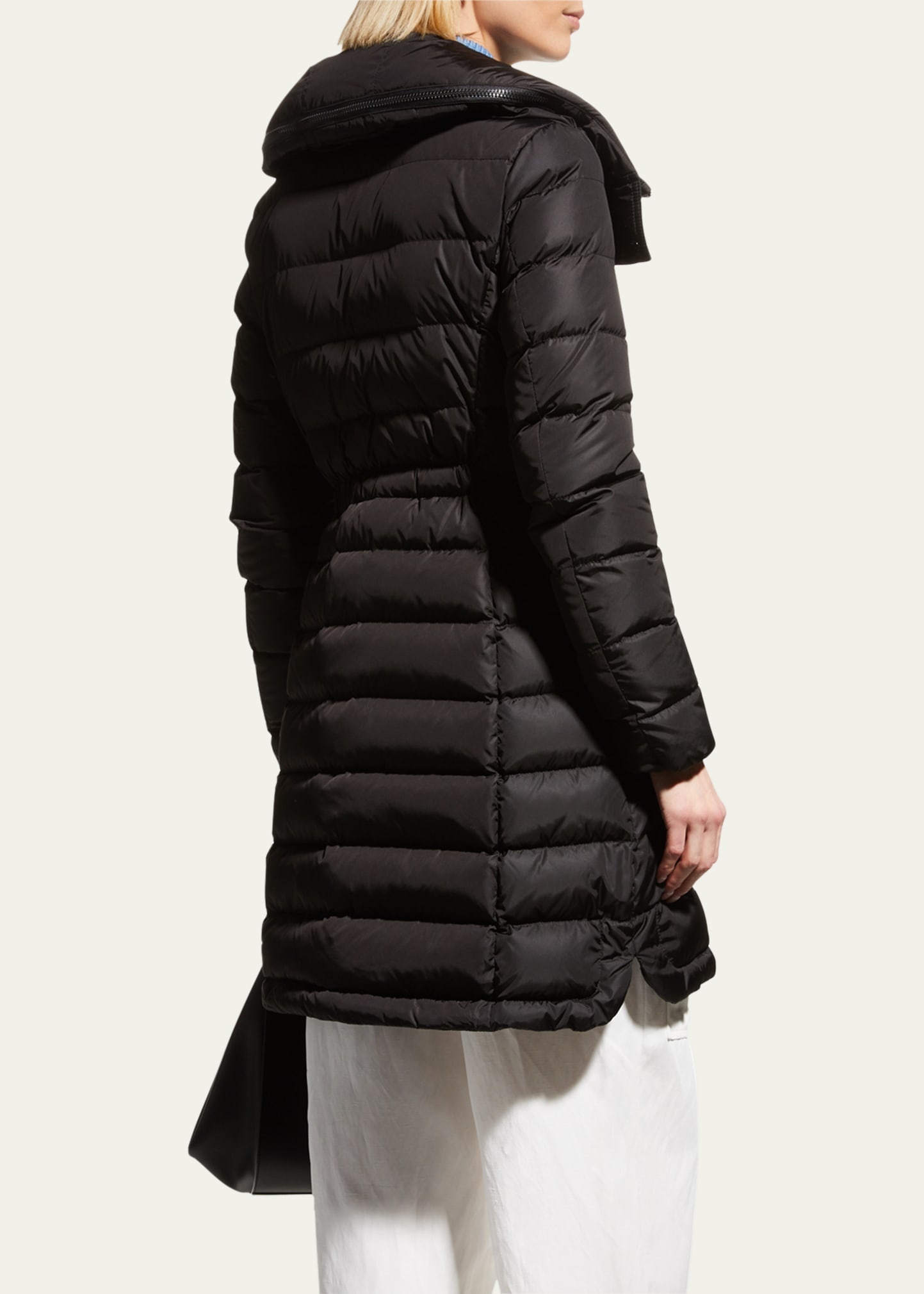 Flammette High-Neck Puffer Coat - 3