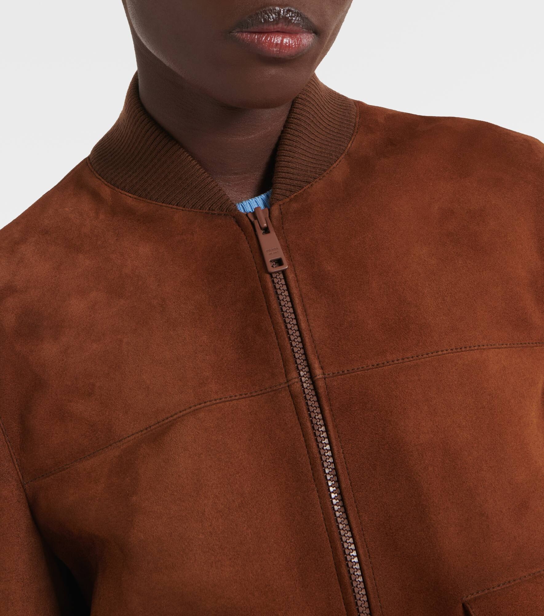 Suede blouson - 4