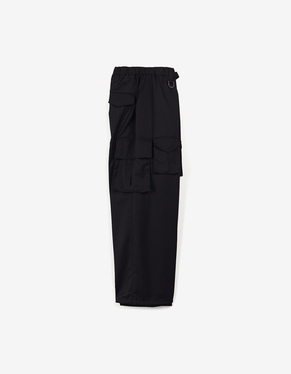 Y-3 Black Refined Wool Cargo Pants - 3