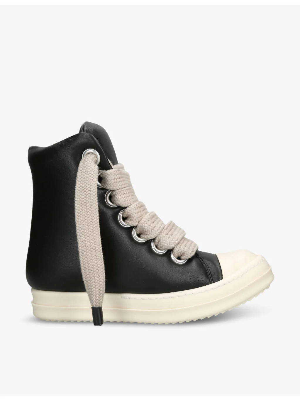 Jumbo padded leather high-top trainers - 1