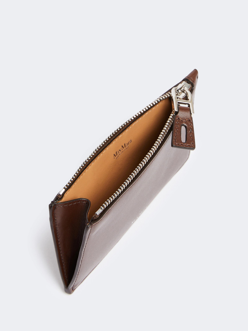 Max Mara Leather card holder - COCOA outlook