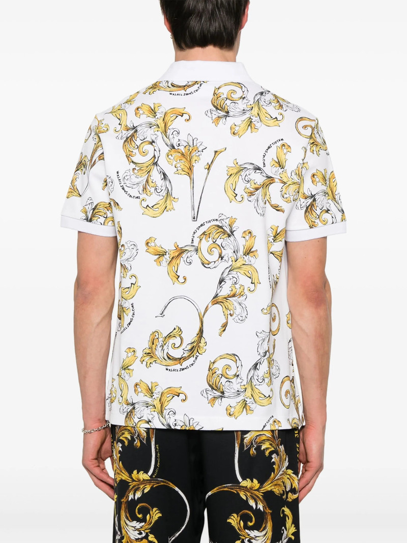 VERSACE JEANS COUTURE Barocco-print Polo Shirt outlook
