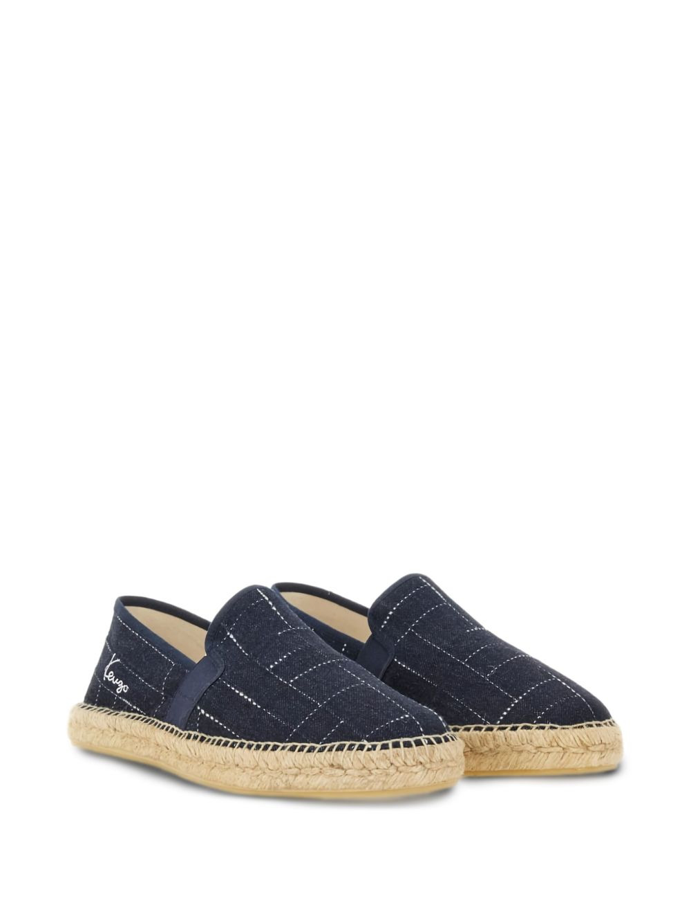 grid-pattern espadrilles - 2