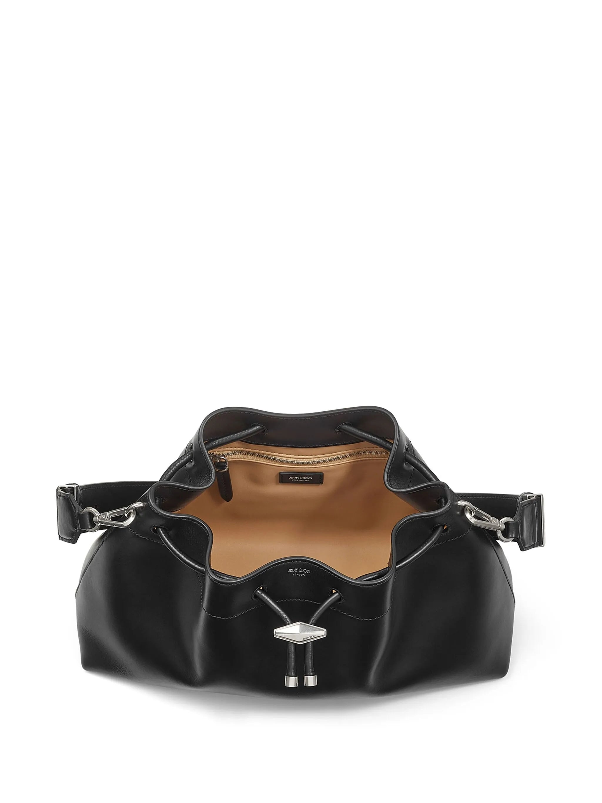 Jimmy Choo Medium Cinch Leather Bucket Bag - 2