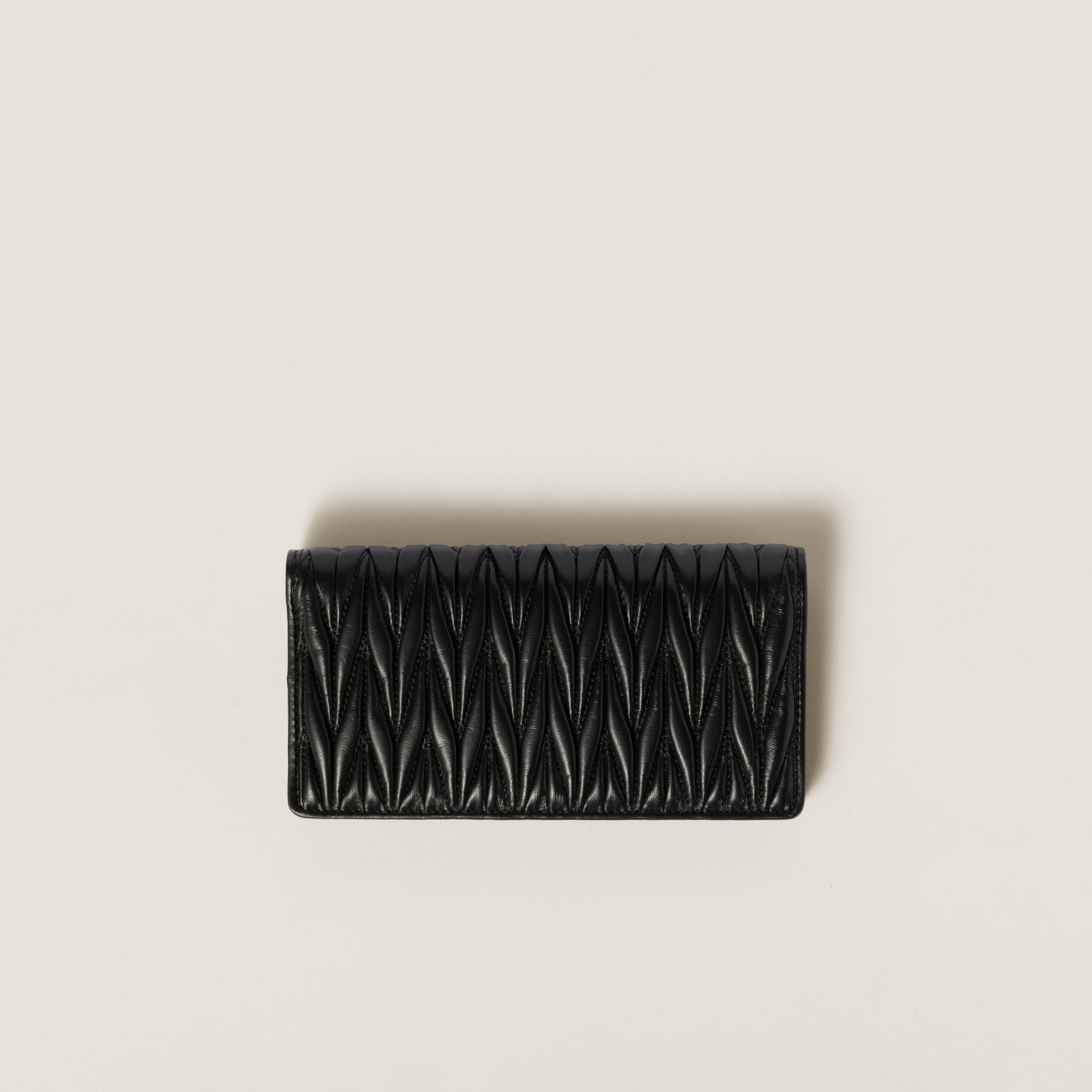 Large matelassé nappa leather wallet - 3