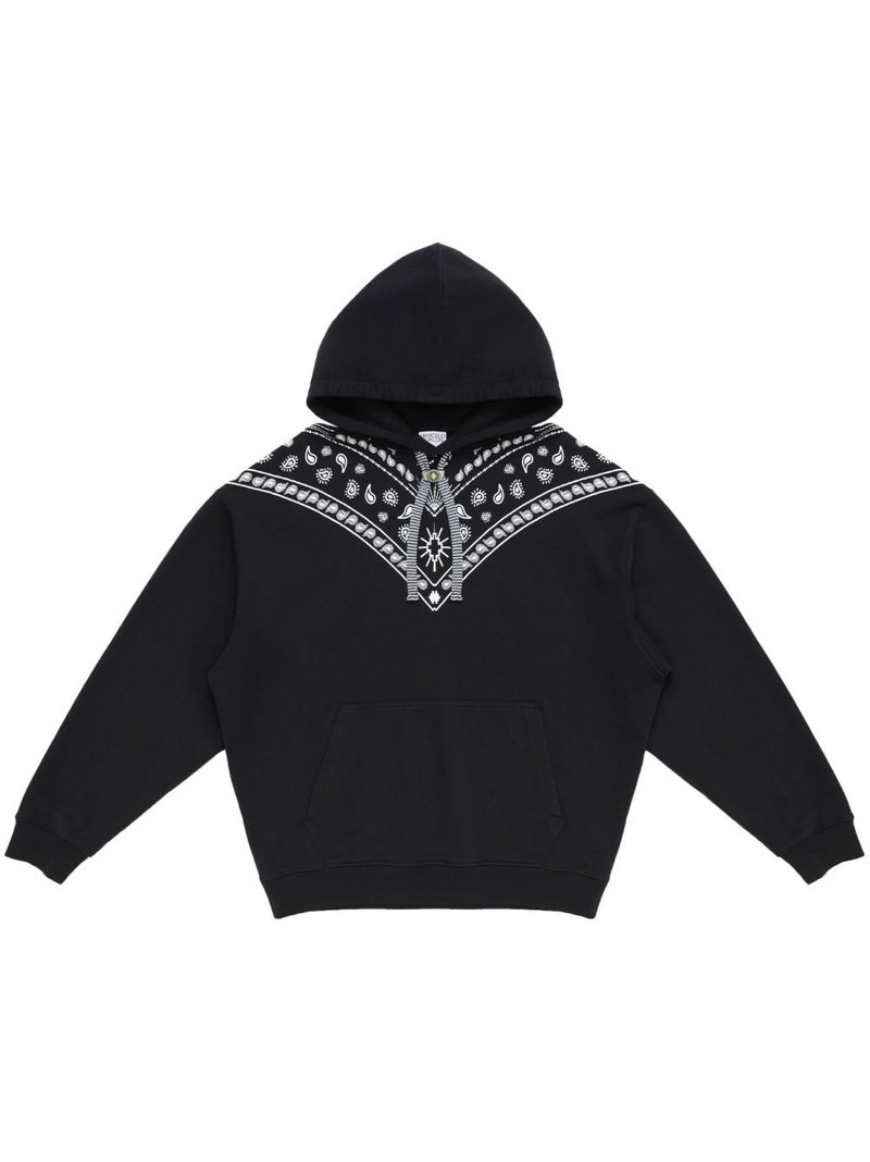 Bandana-embroidered drawstring 후드 1