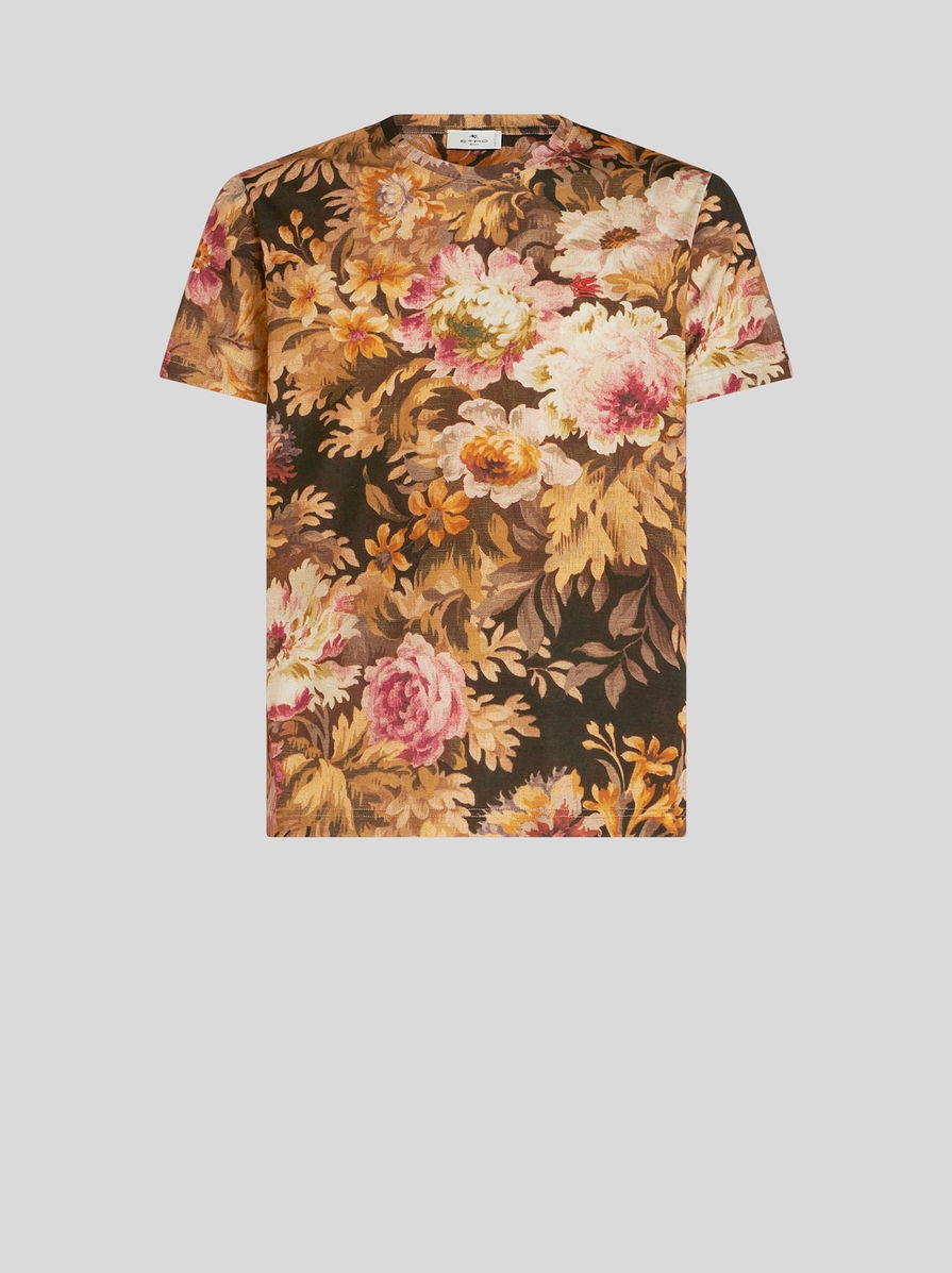 FLORAL PRINT T-SHIRT - 1