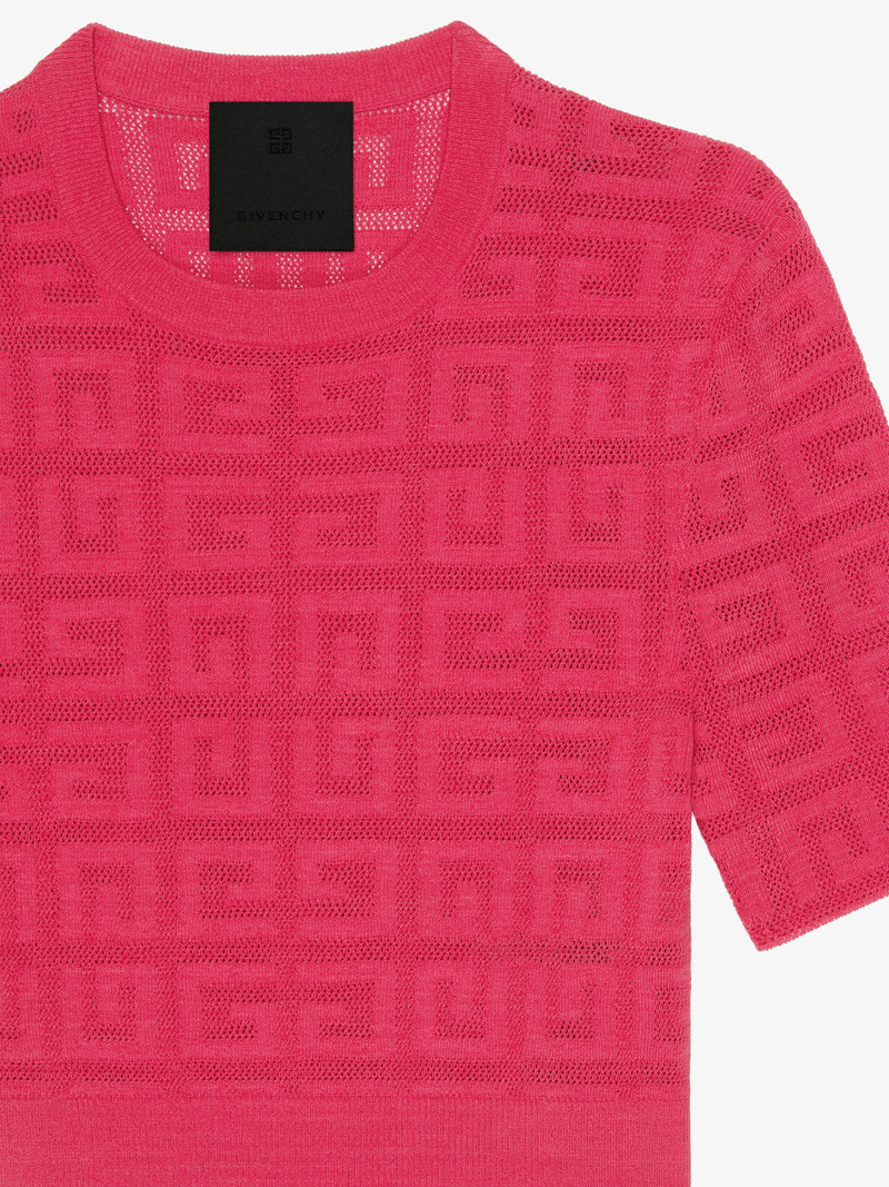 CROPPED SWEATER IN 4G JACQUARD 4