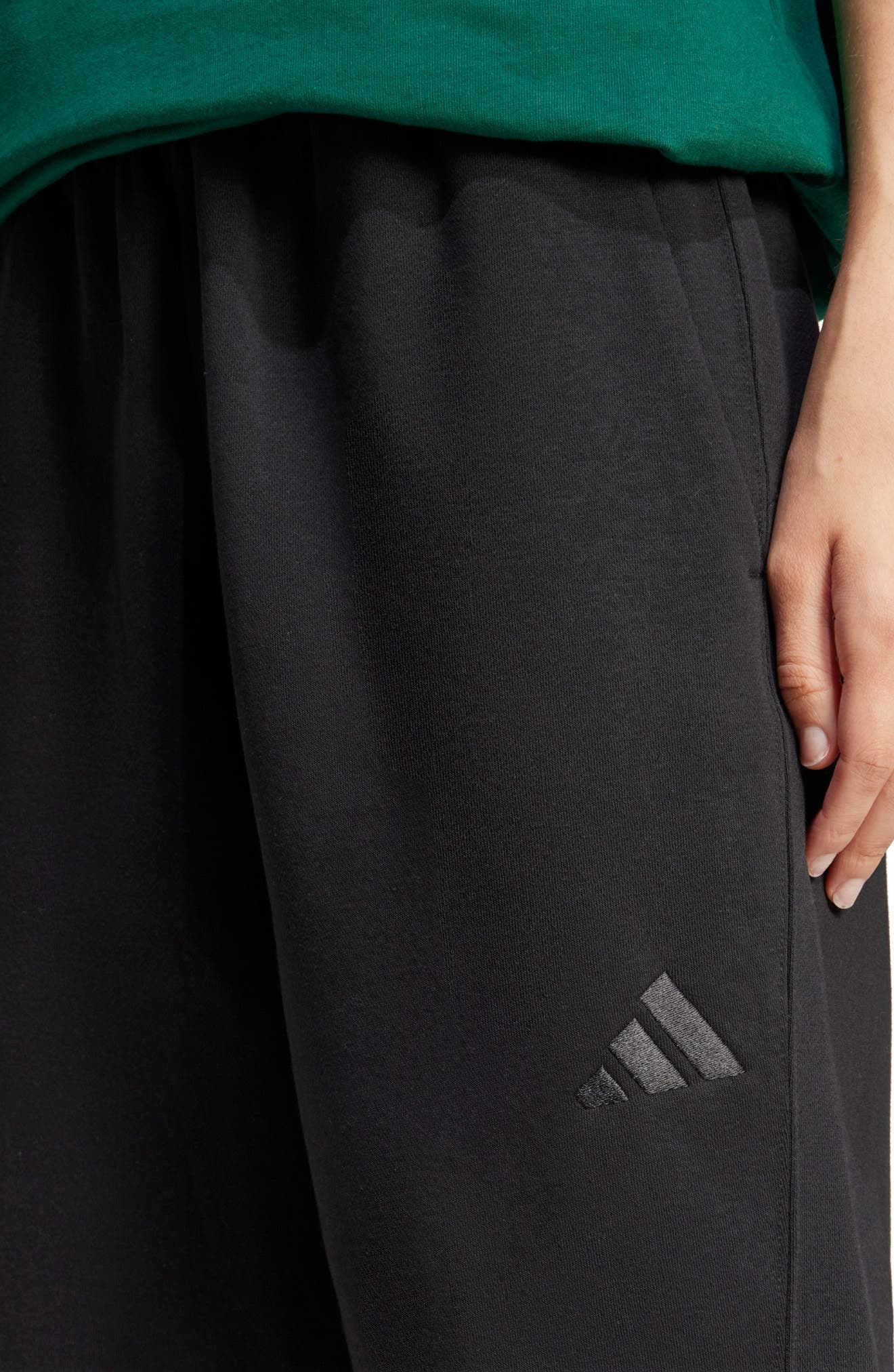 adidas All Szn Trefoil Sweatpants in Black at Nordstrom - 3