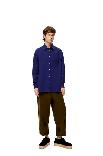 Loewe Anagram overshirt in cotton outlook