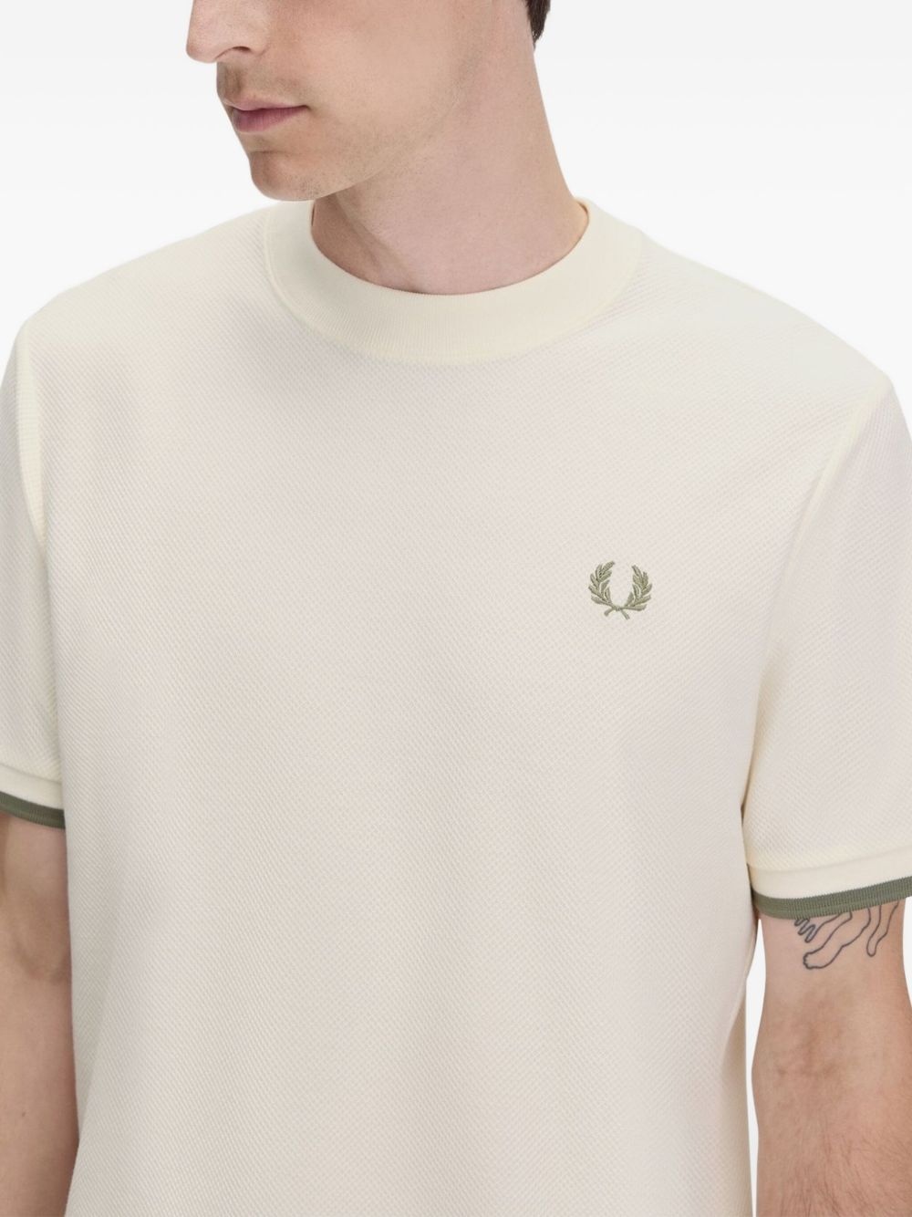 logo-embroidered T-shirt - 4