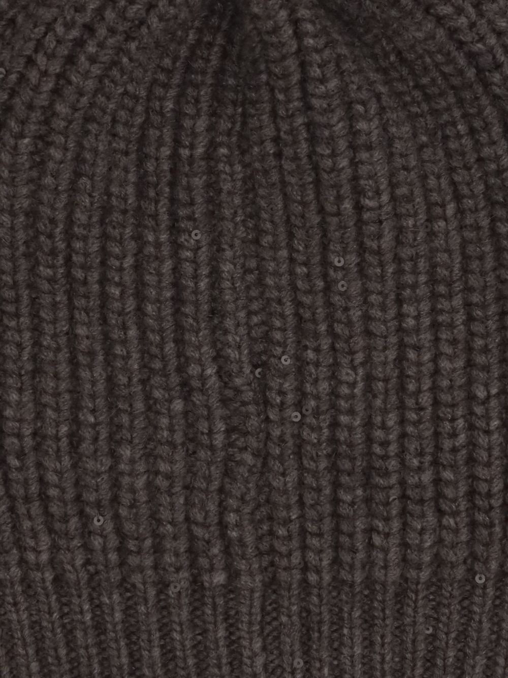 ribbed sequin-embellished beannie hat - 3