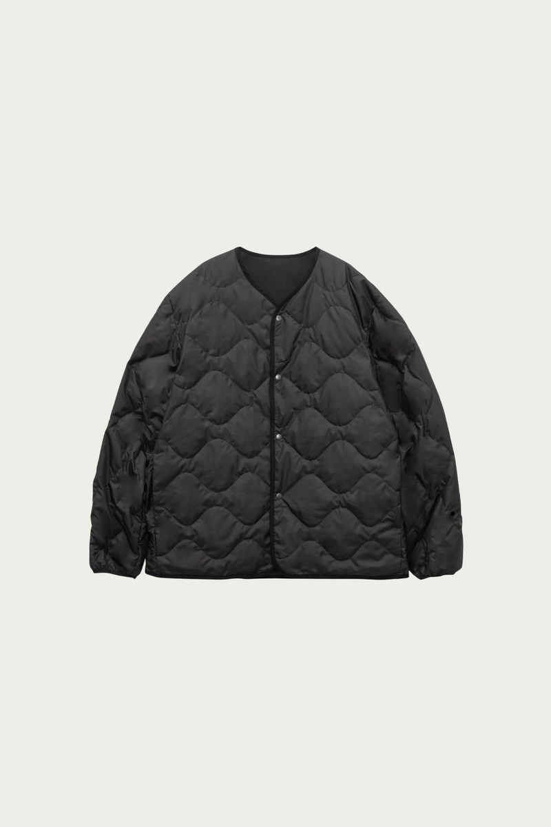 Nanamica Reversible Down Cardigan - Black outlook