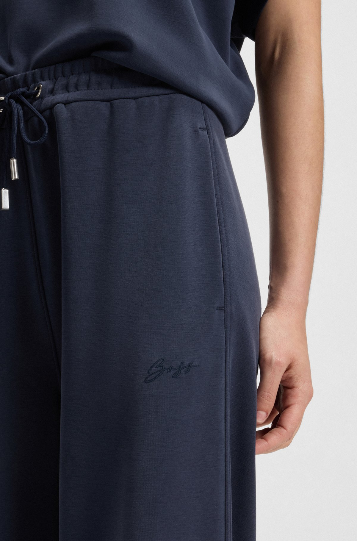 RELAXED-FIT TRACKSUIT BOTTOMS WITH EMBROIDERED LOGO - 5