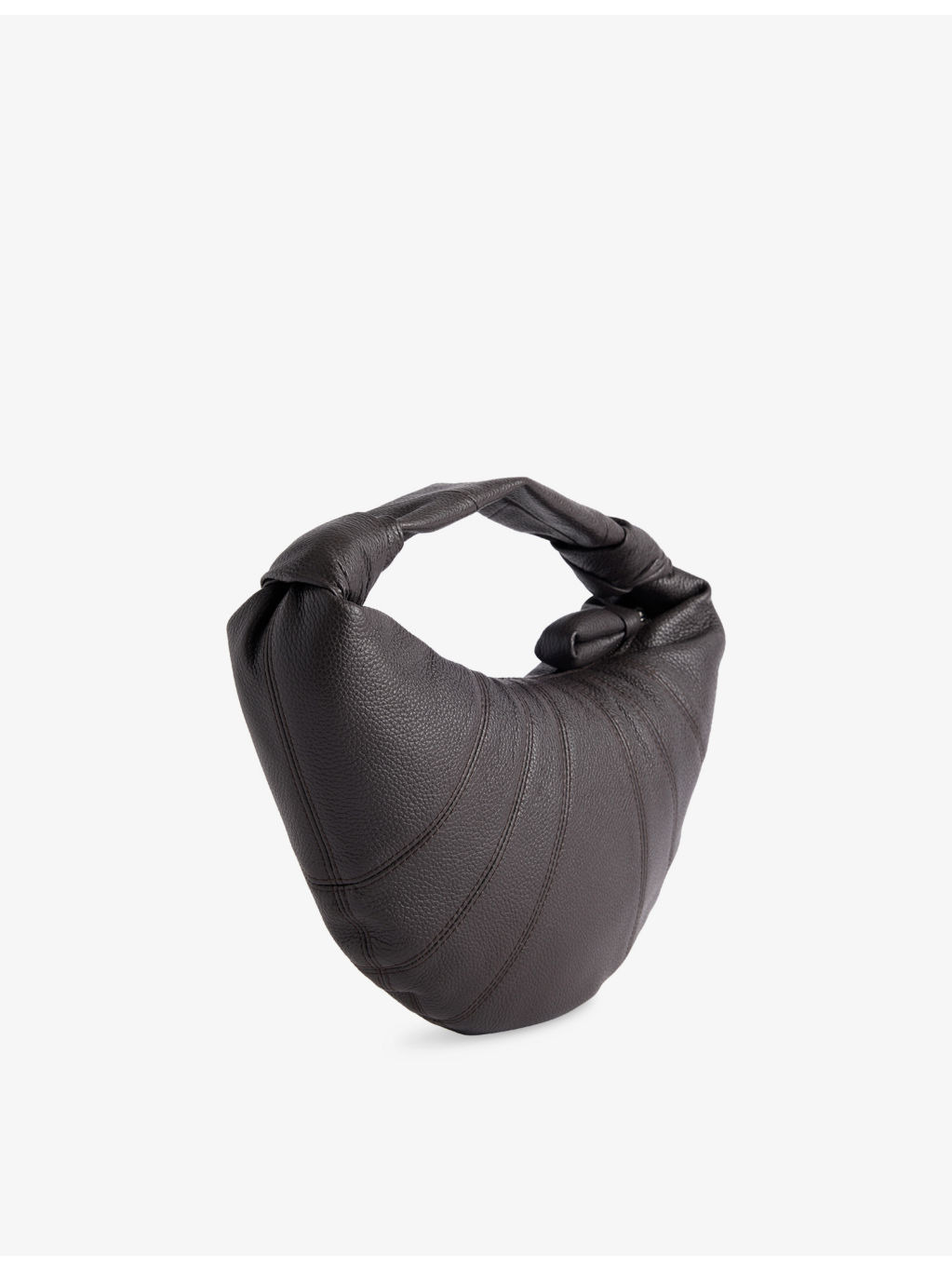 Mini Fortune Croissant Leather Shoulder Bag - 5