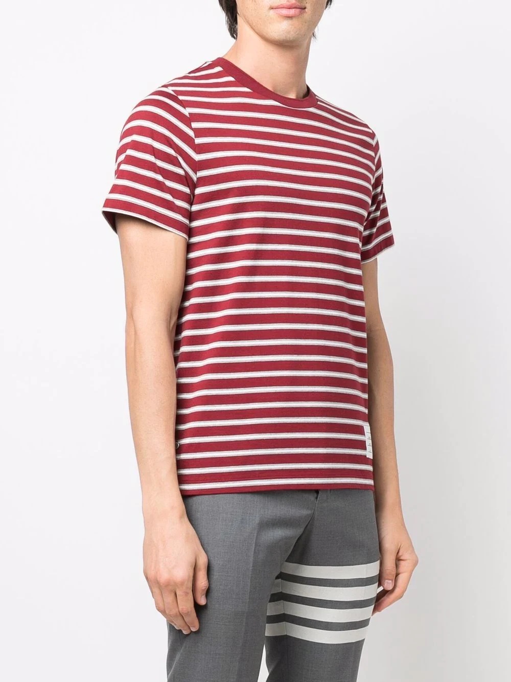 striped short-sleeve T-shirt - 3