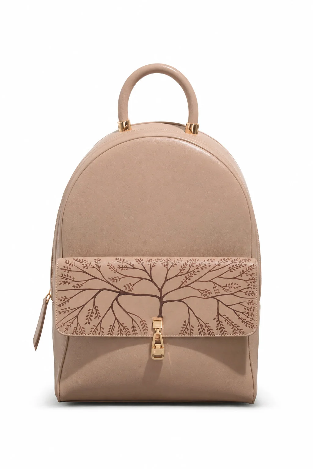 Hand Painted Billie Backpack in Nude Nappa Leather - 1