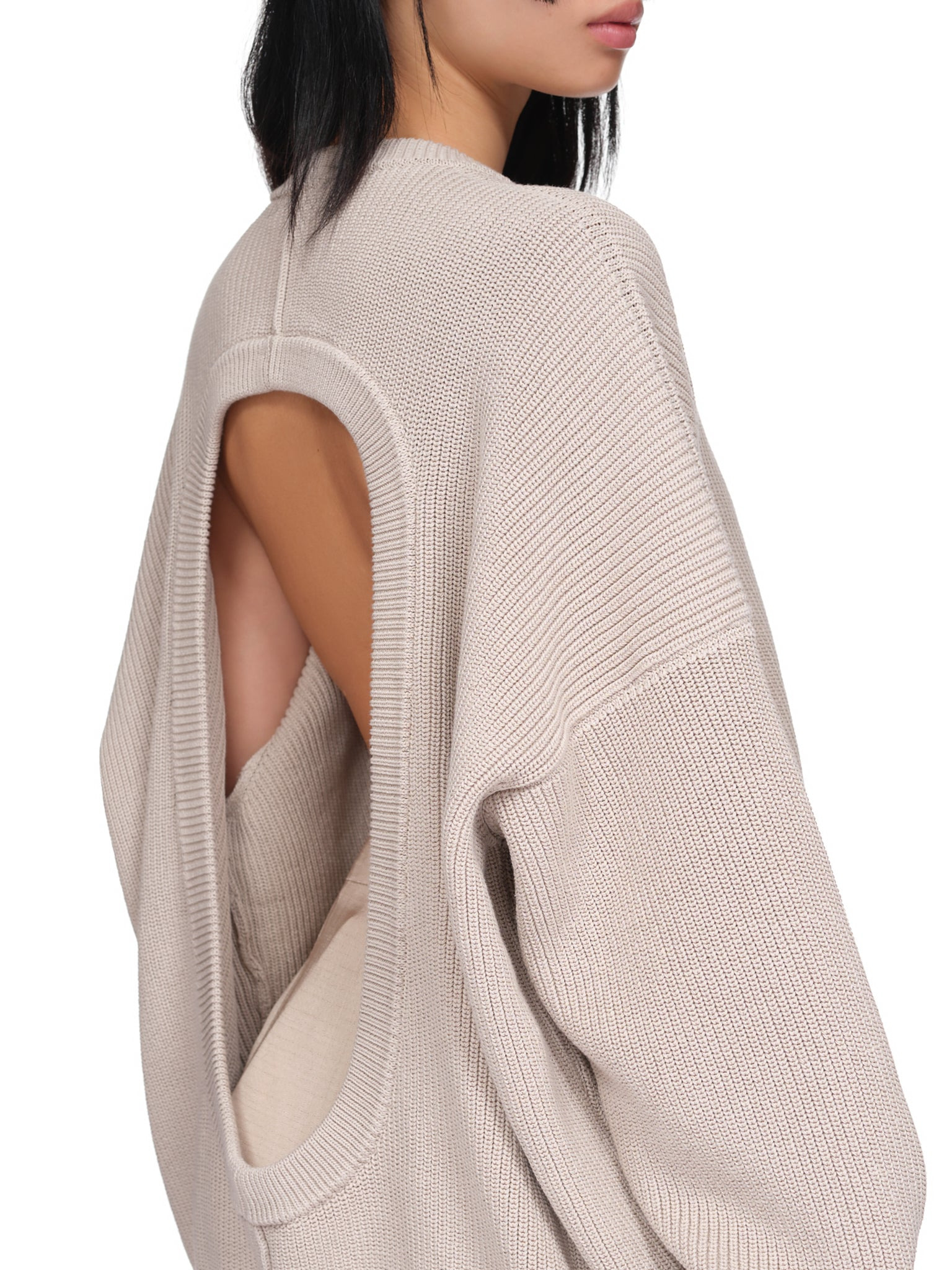 Cutout Crew Neck Sweater - 5
