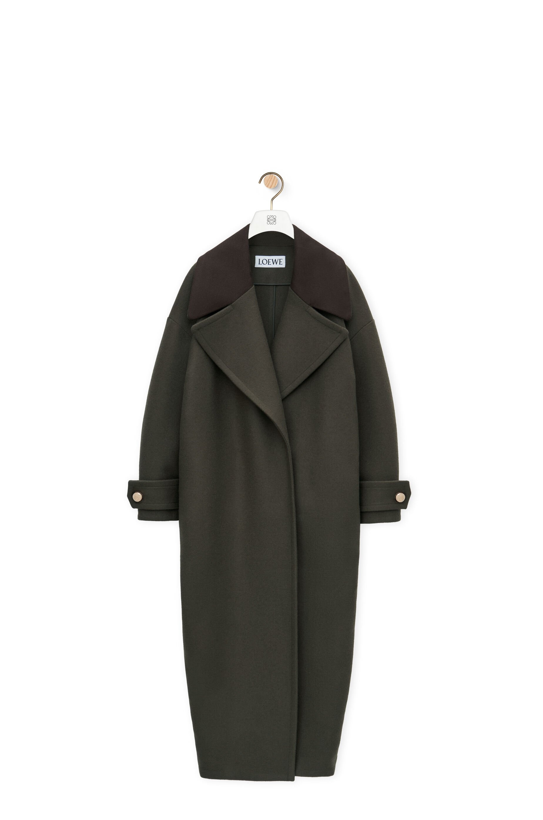 Pebble coat in wool blend - 1