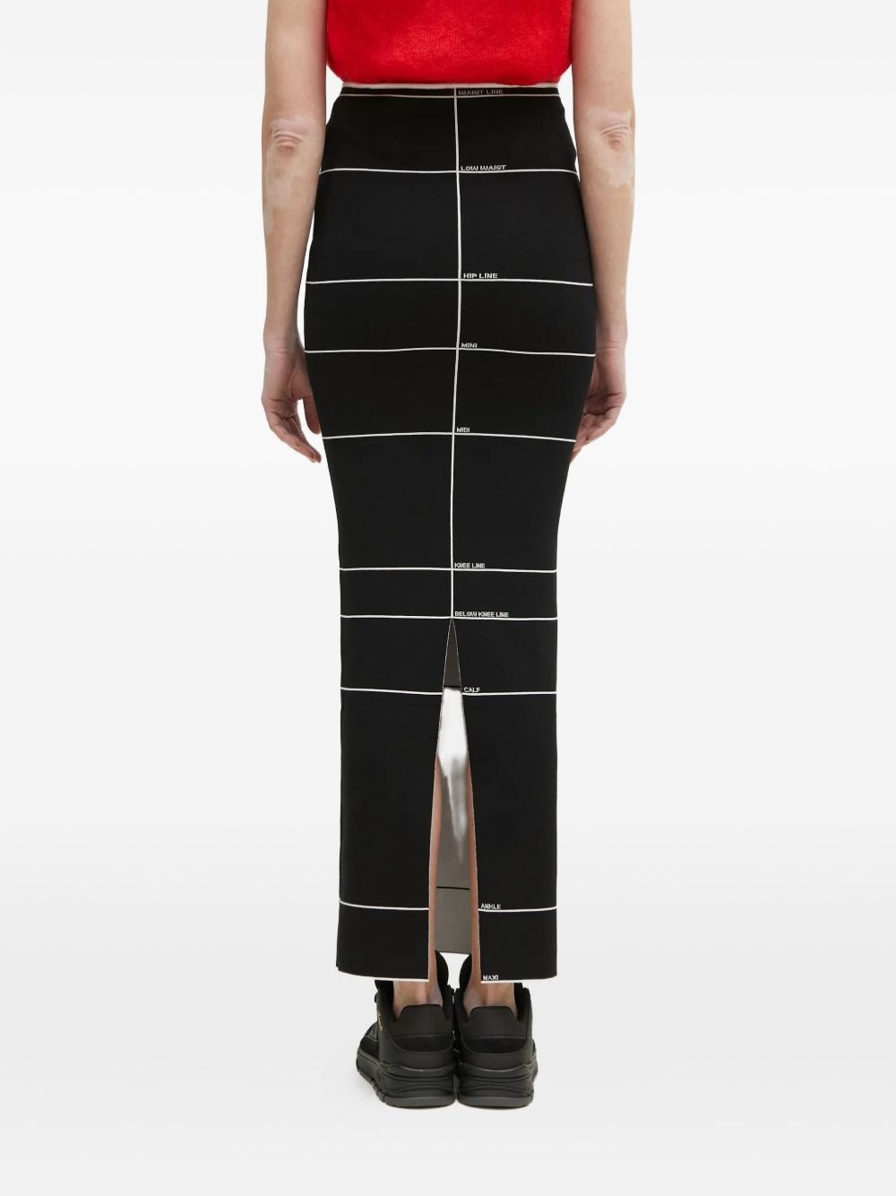stripe-detail maxi skirt - 4