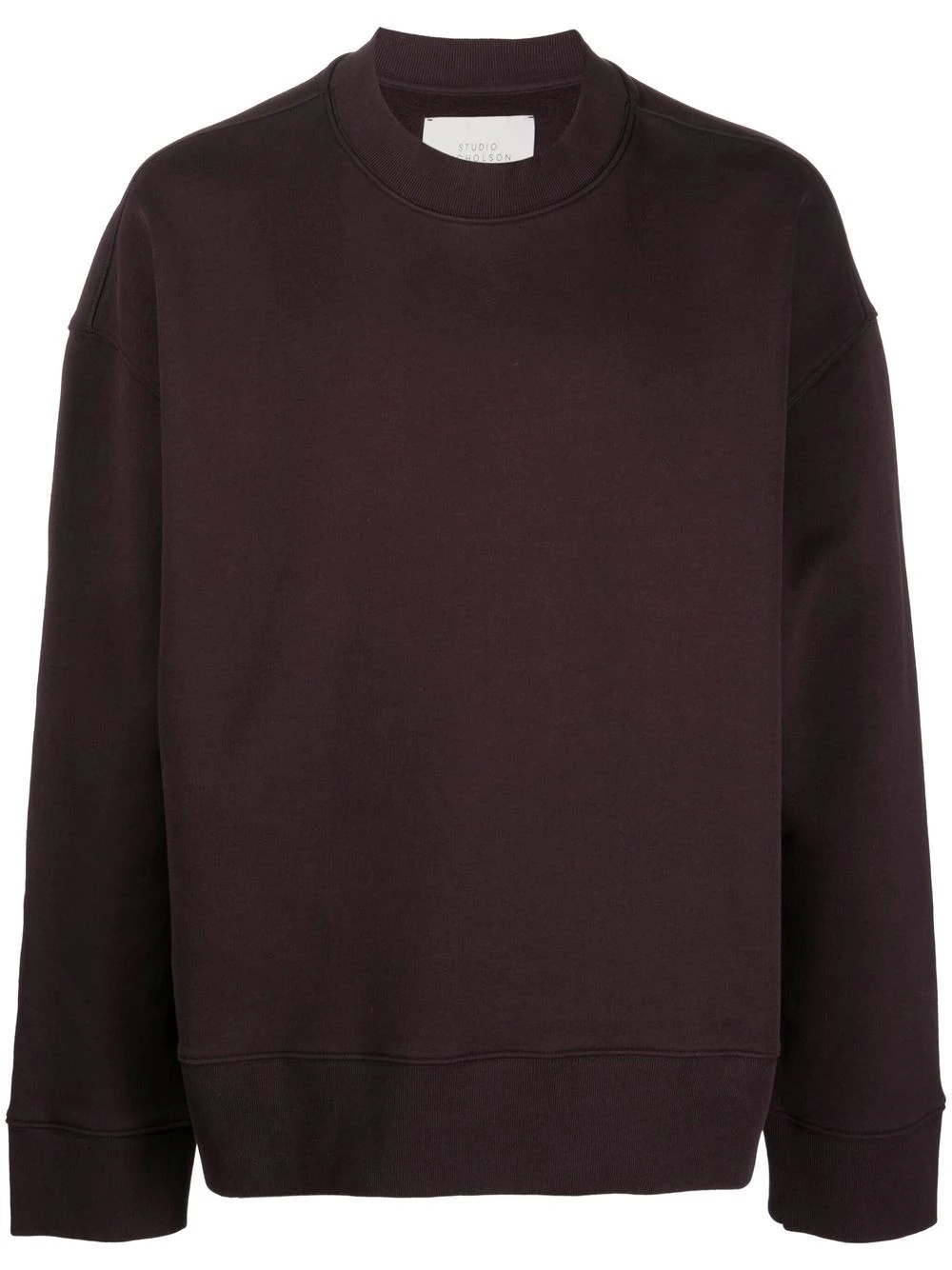 crew neck cotton sweatshirt - 1