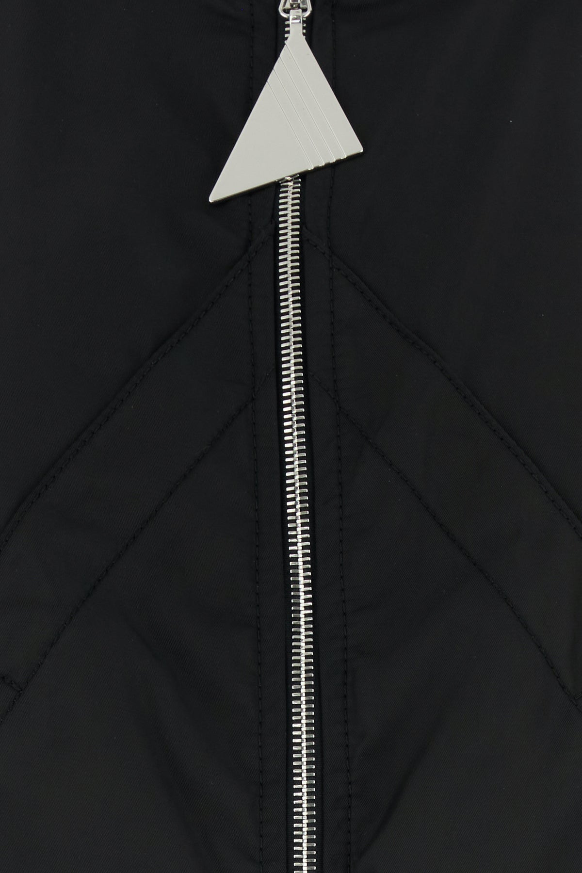 Black polyester bomber jacket - 3
