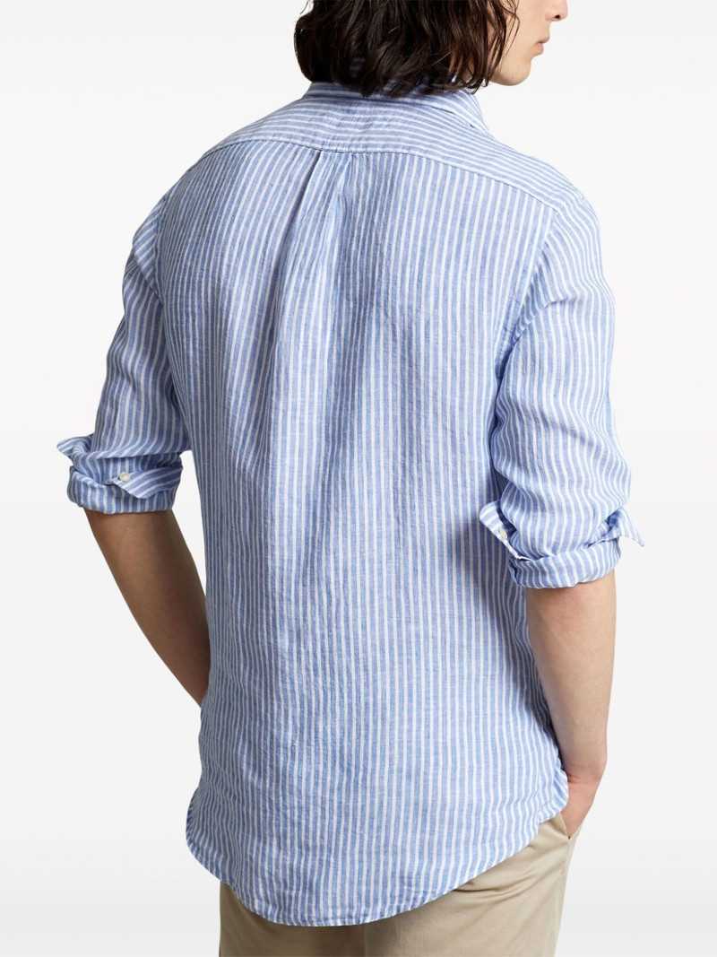 Polo Pony-embroidered linen shirt 4