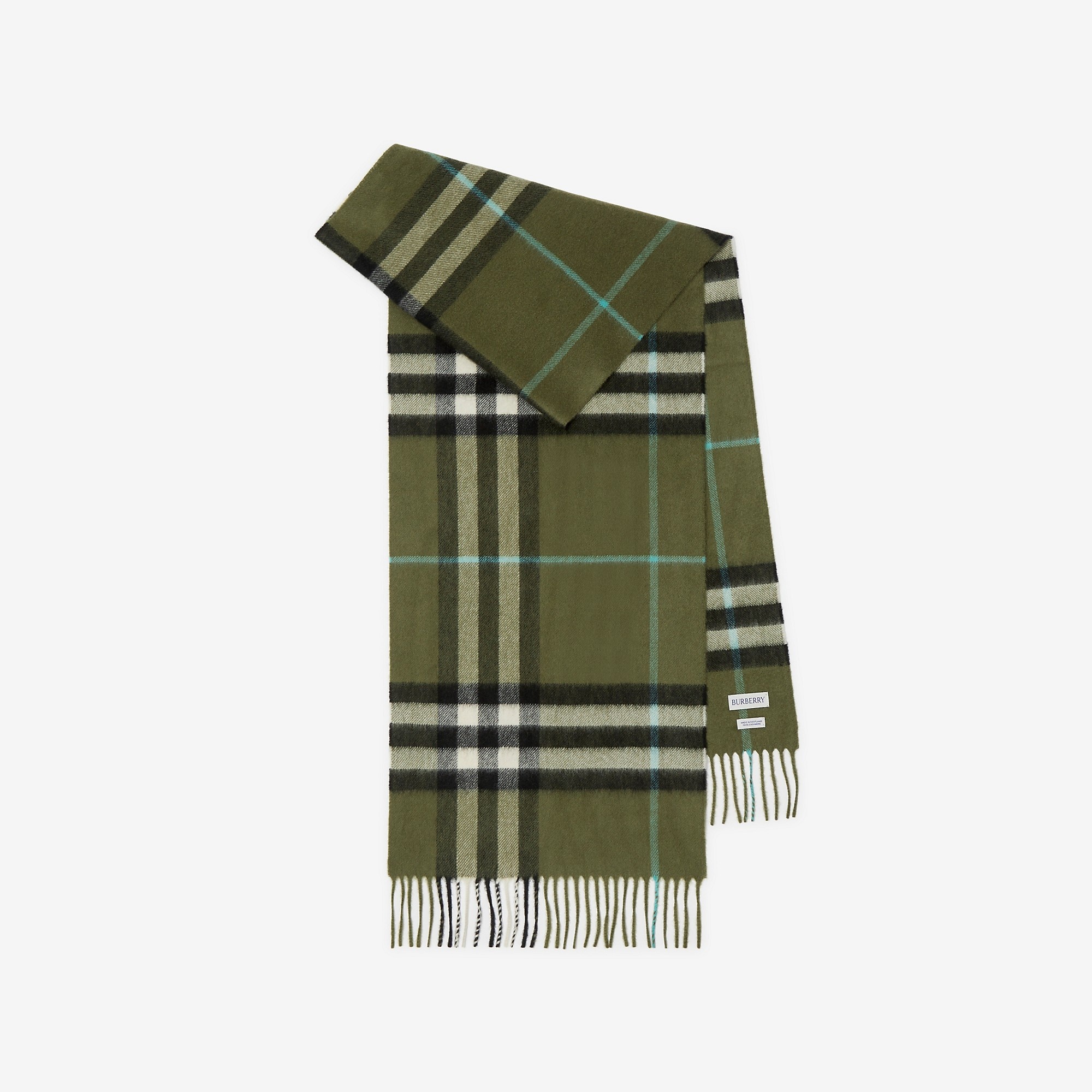 Burberry Check Cashmere Scarf - 1