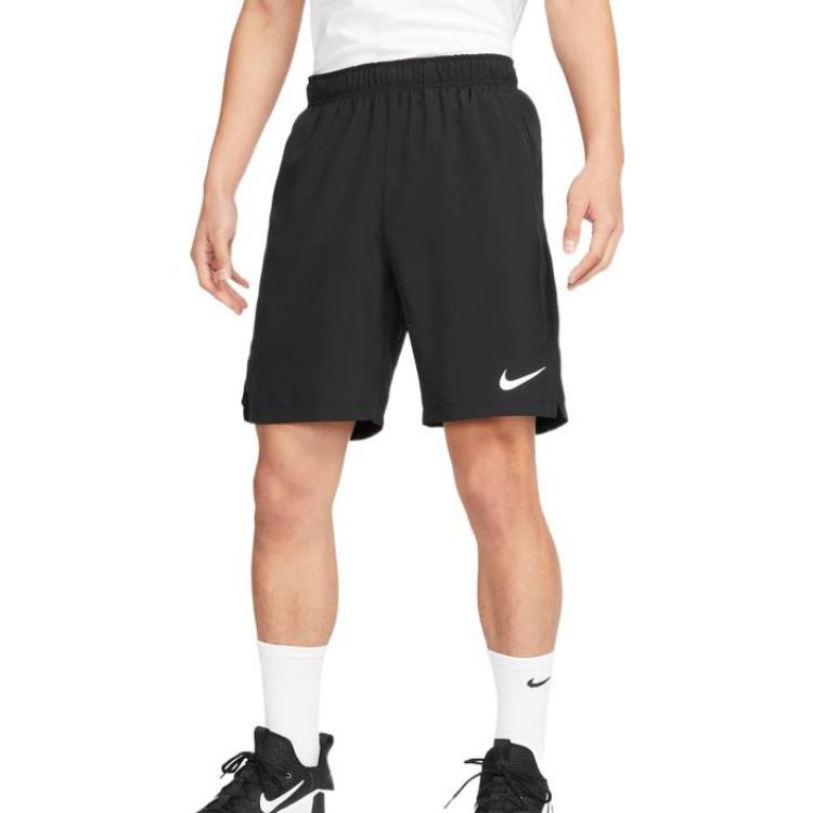 Nike Dri-FIT 9 Solid Color Woven Training Sports Shorts Black DM6618-010 - 4