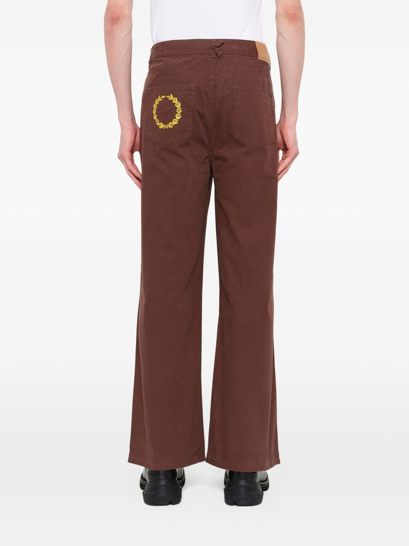 x Mercedes Benz logo-embroidered wide-leg trousers 7