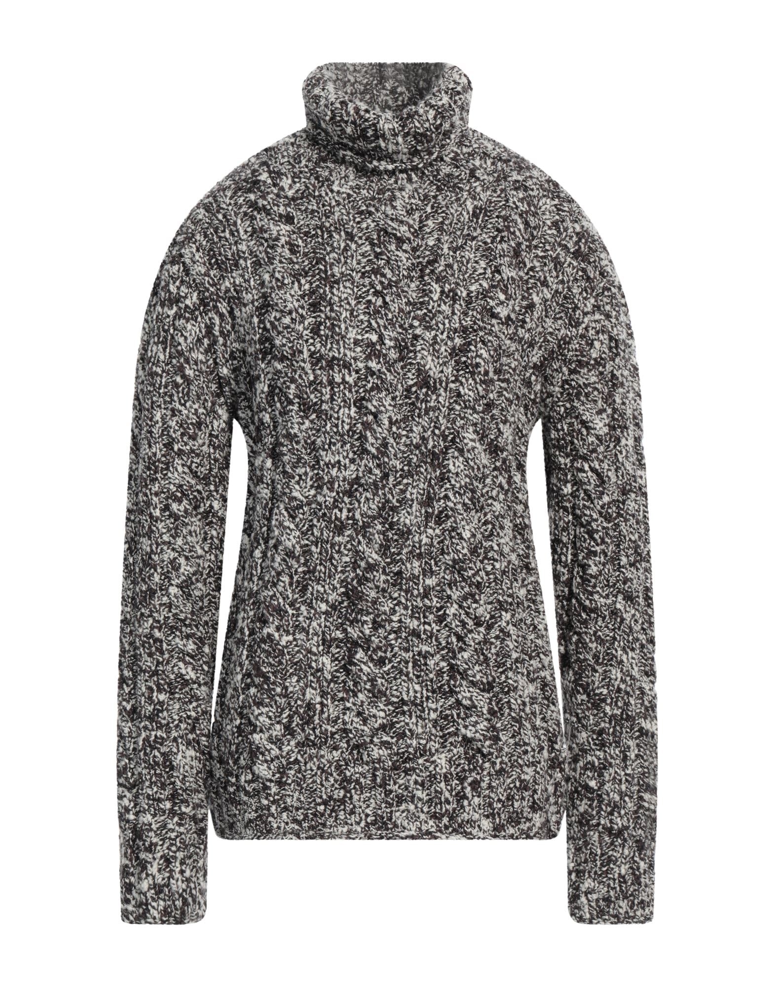Dark brown Men's Turtleneck - 1