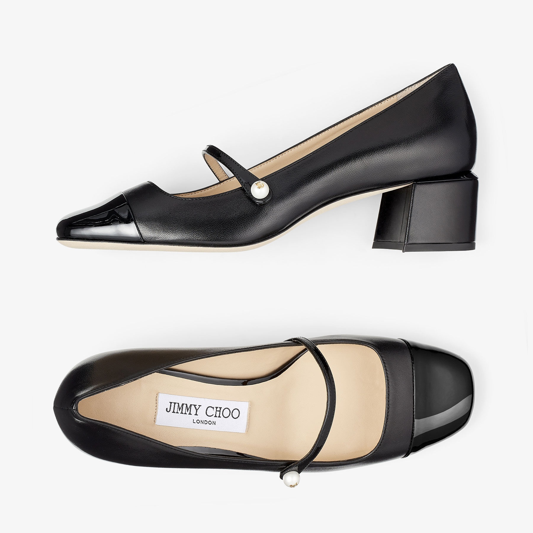 Elisa 45
Black Nappa and Patent Leather Pumps - 5