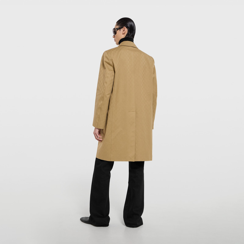 GG cotton gabardine coat 4