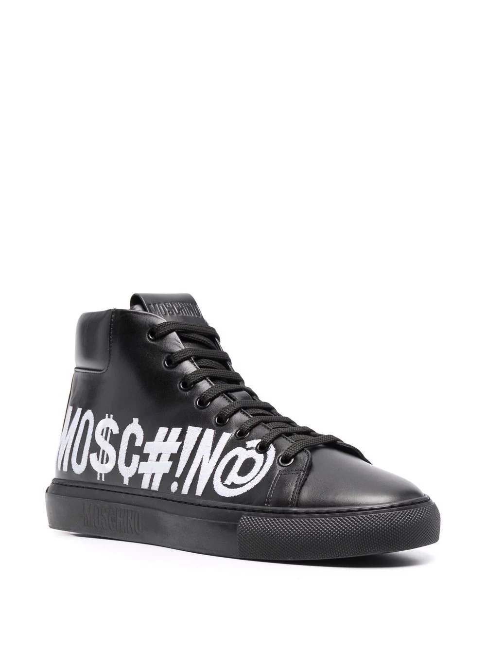 logo-print high-top sneakers - 2