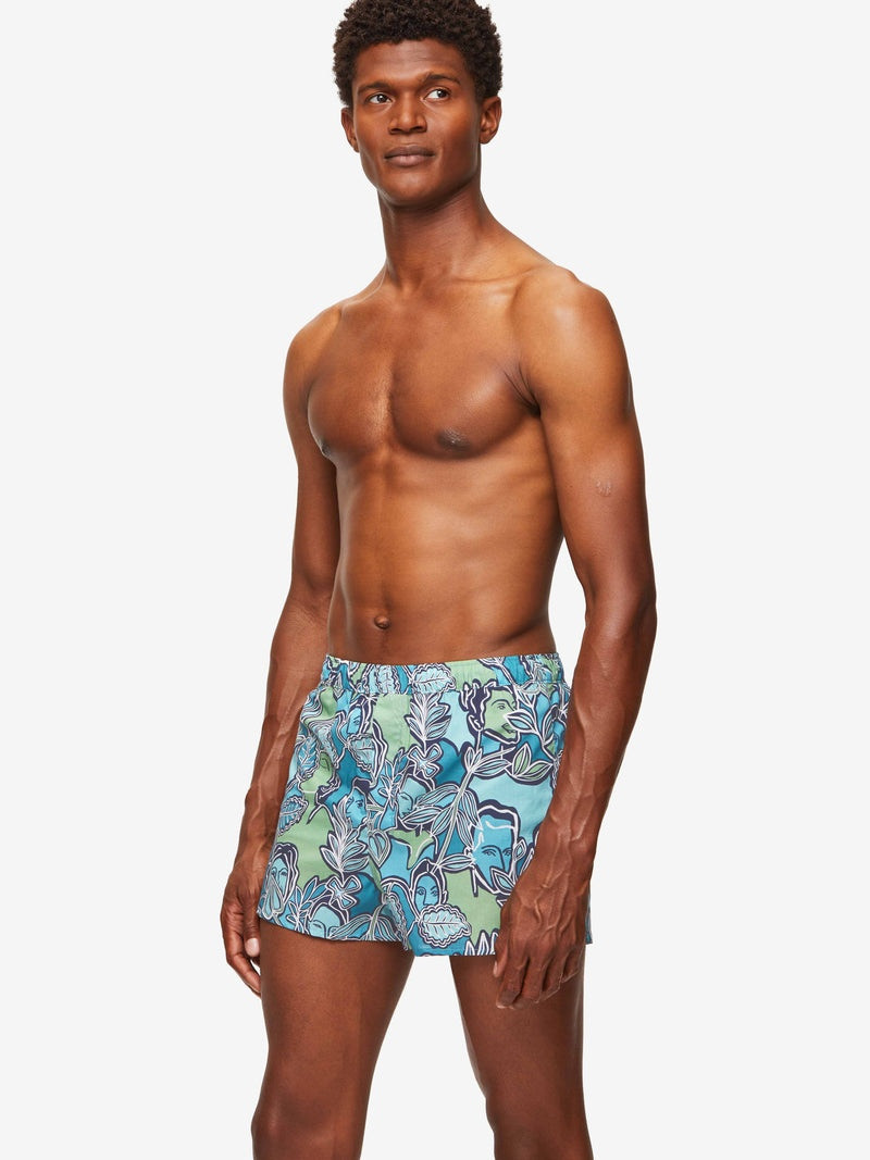 Men's Modern Fit Boxers Ledbury 57 Cotton Batiste Multi 5