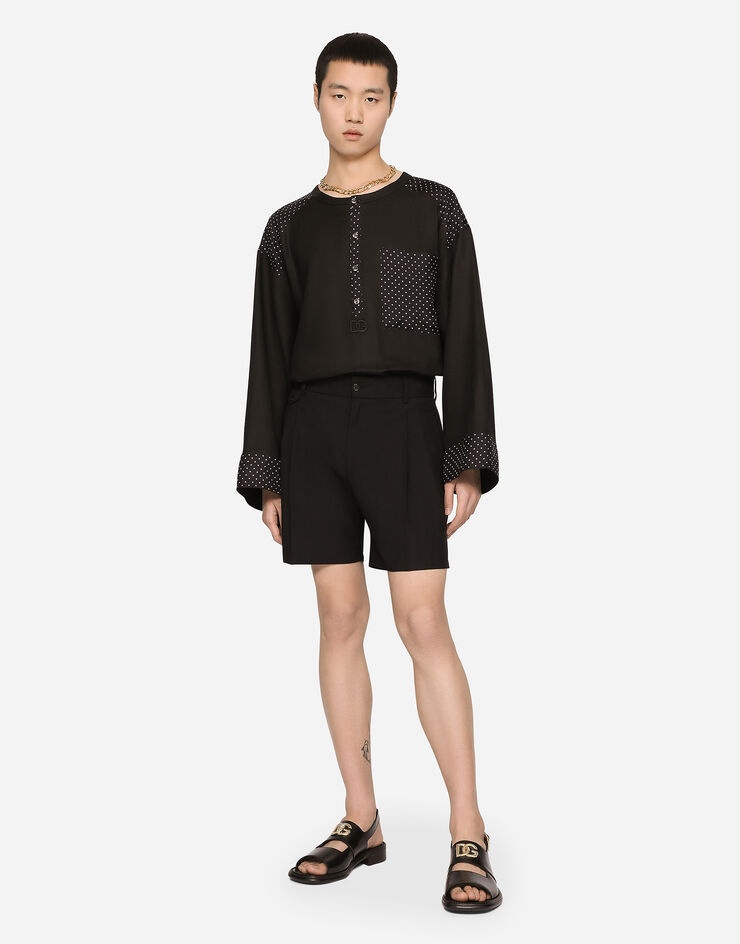 Stretch cotton shorts - 2