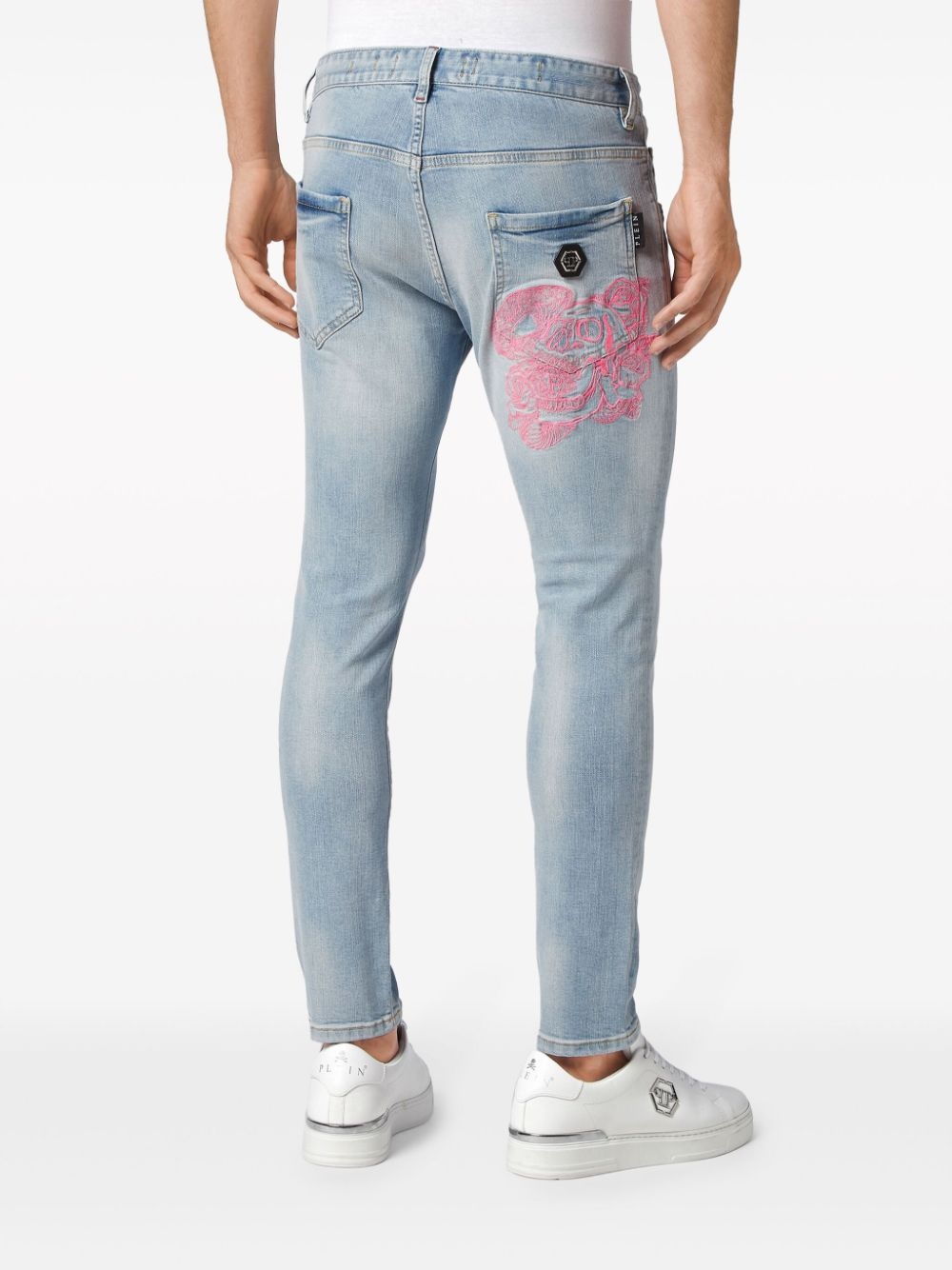 mid-rise skinny jeans - 4