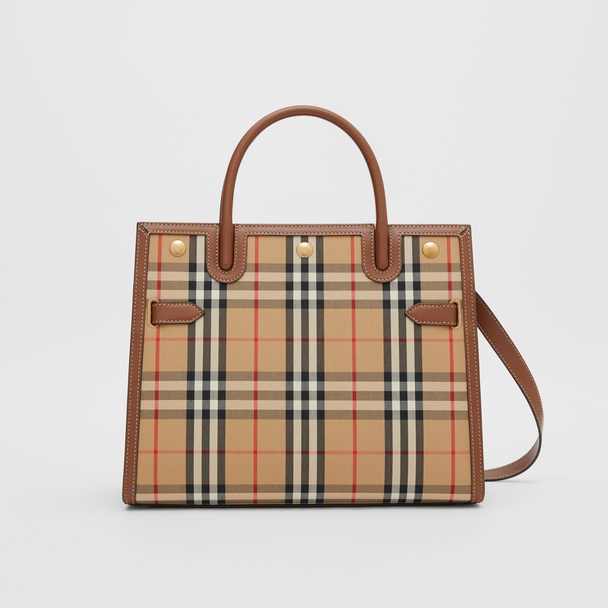 Medium Vintage Check Two-handle Title Bag - 1