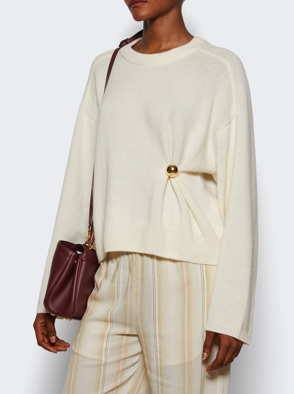 Bill Draped Sweater Ivory - 2