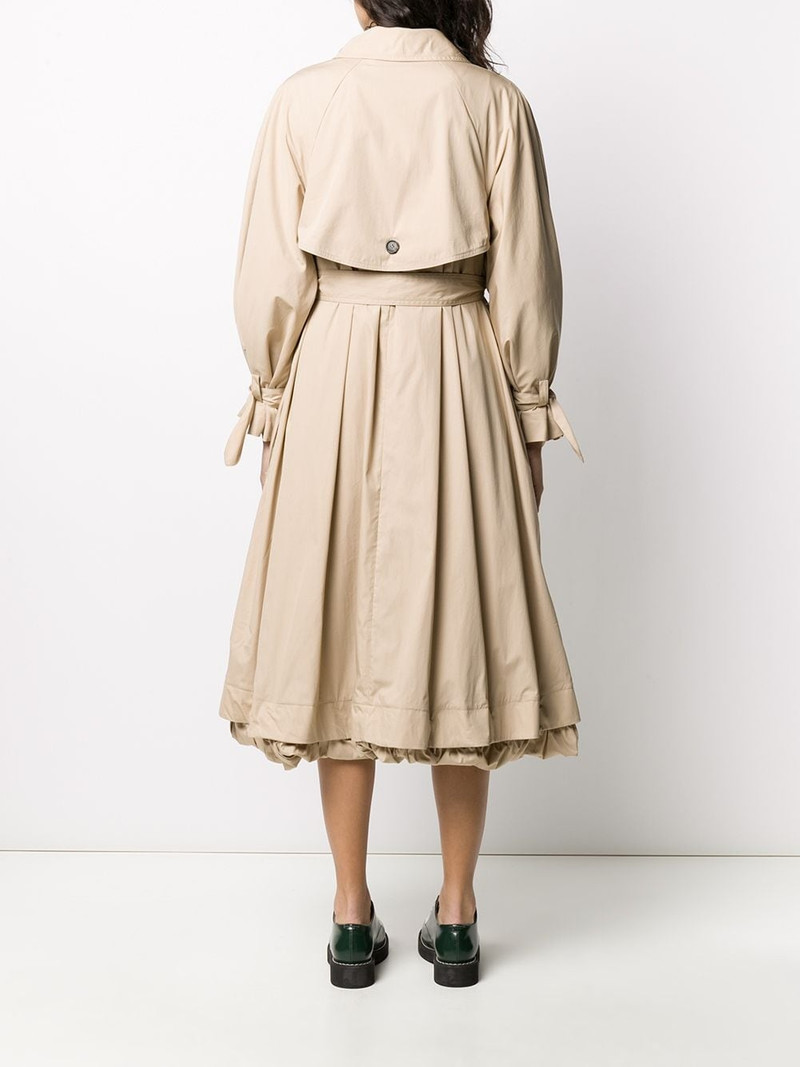 flared belted trench coat 4