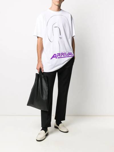 Raf Simons slogan-print T-shirt outlook