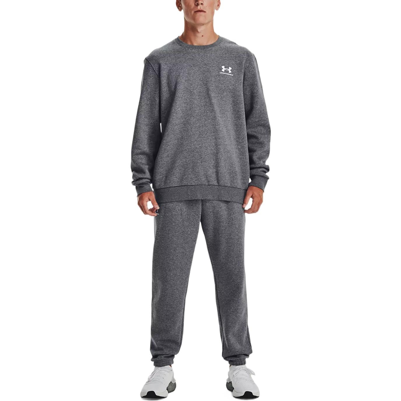 Under Armour Icon Fleece Crew Sweatshirt 'Pitch Grey Medium Heather' 1374250-012 - 5