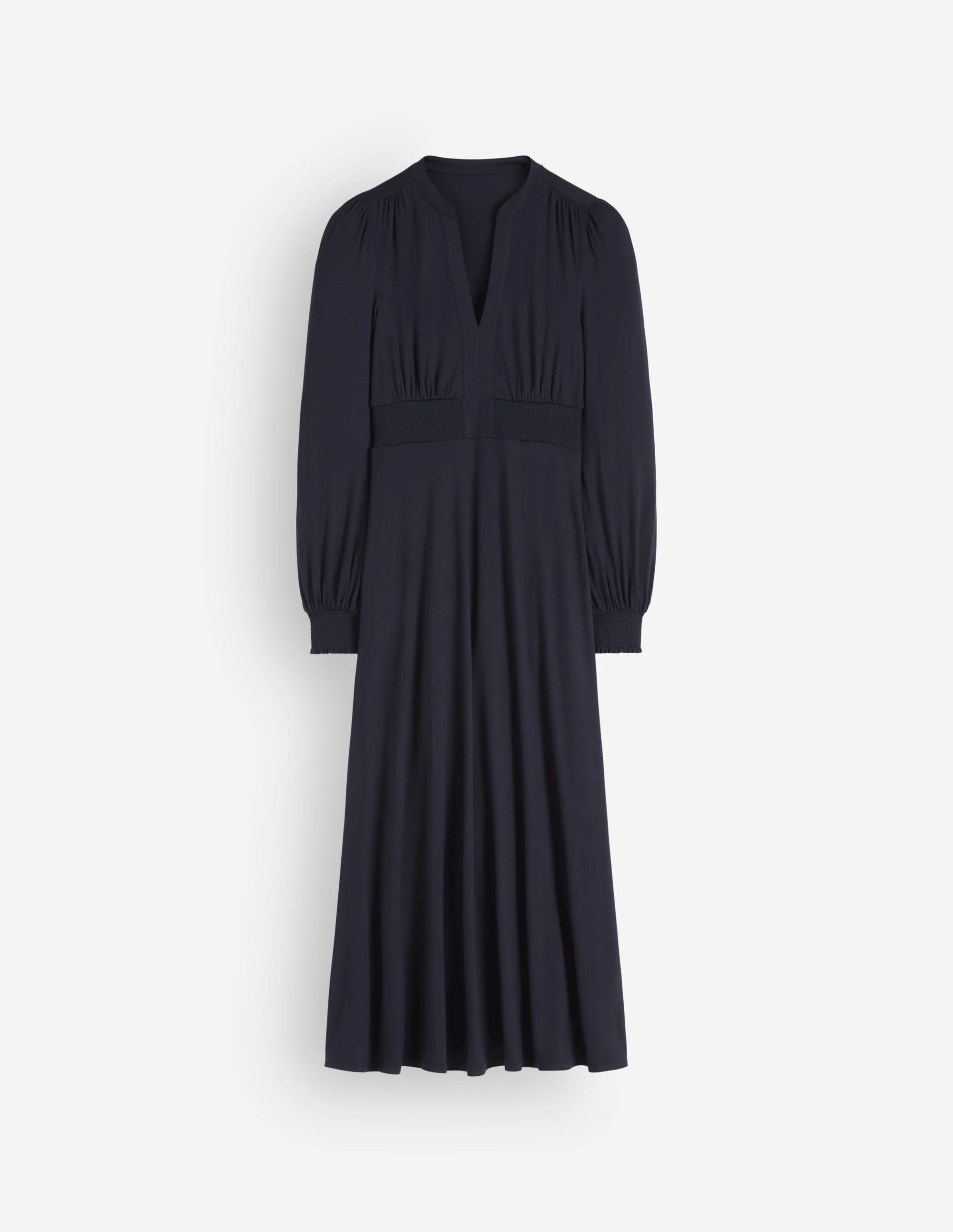 Georgia Jersey Midi Dress-Navy - 1