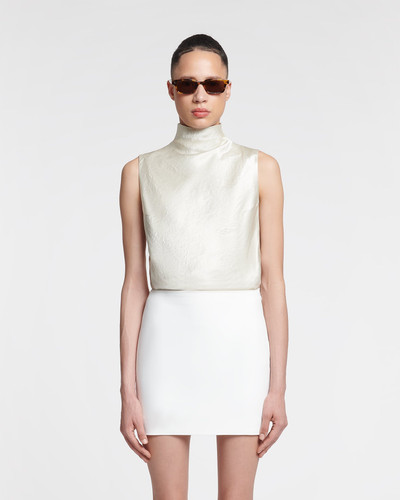 Nanushka Crinkled-Satin Turtleneck Top outlook