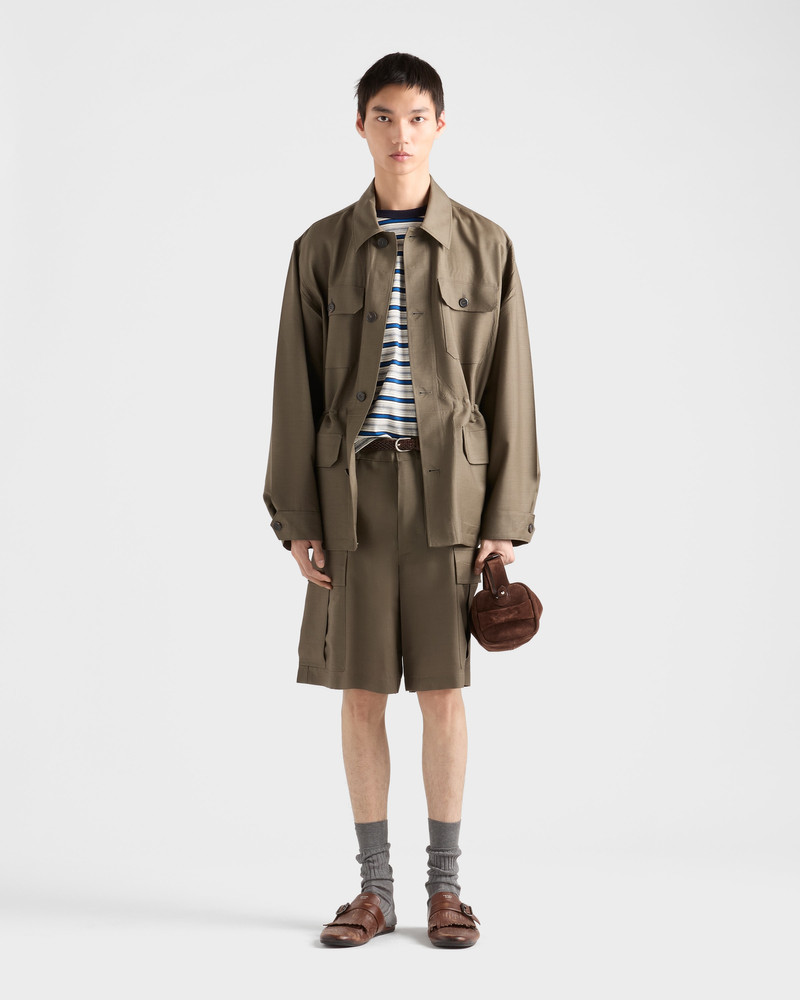 Prada Mohair and wool Bermudas outlook