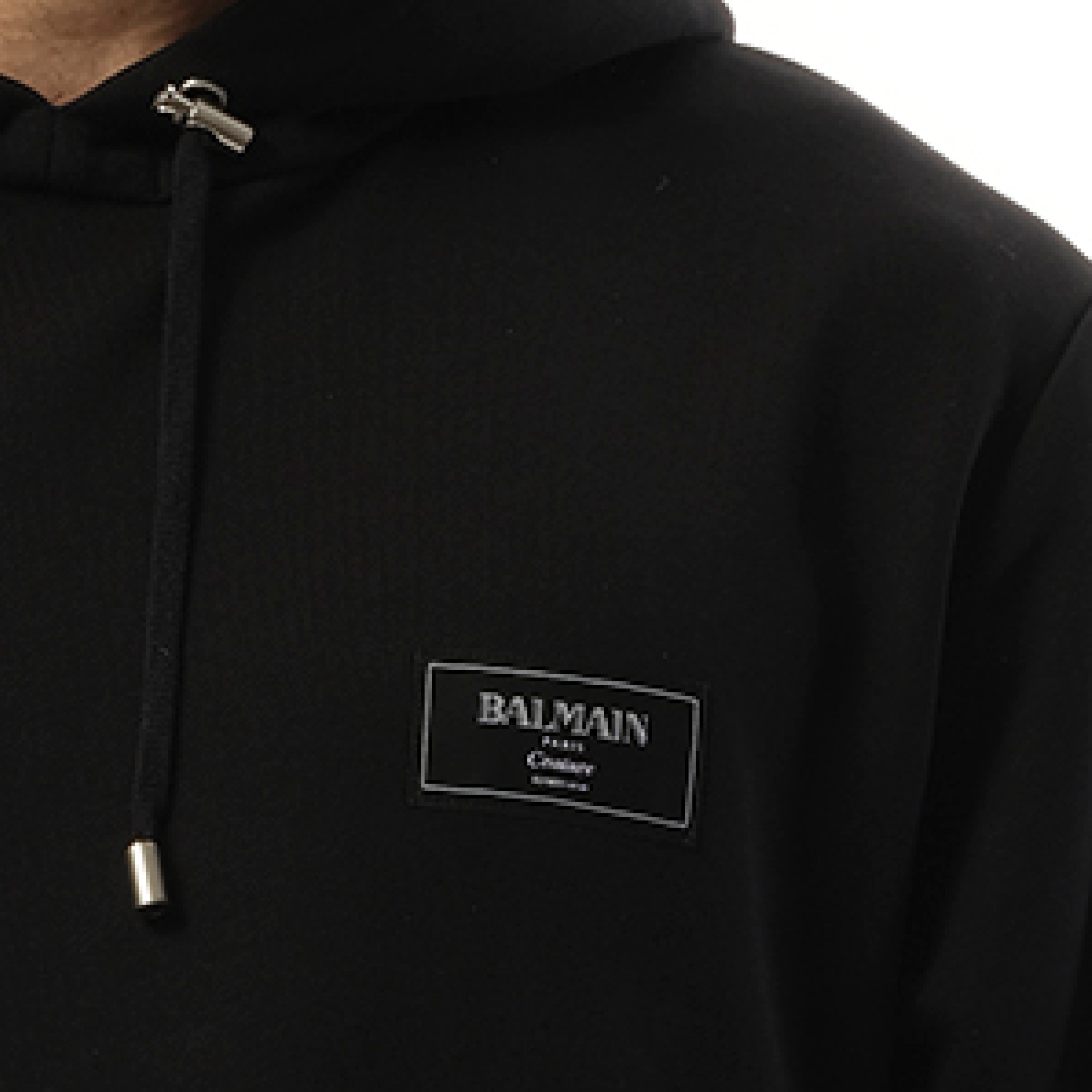 Couture Label Hoodie in Black - 3
