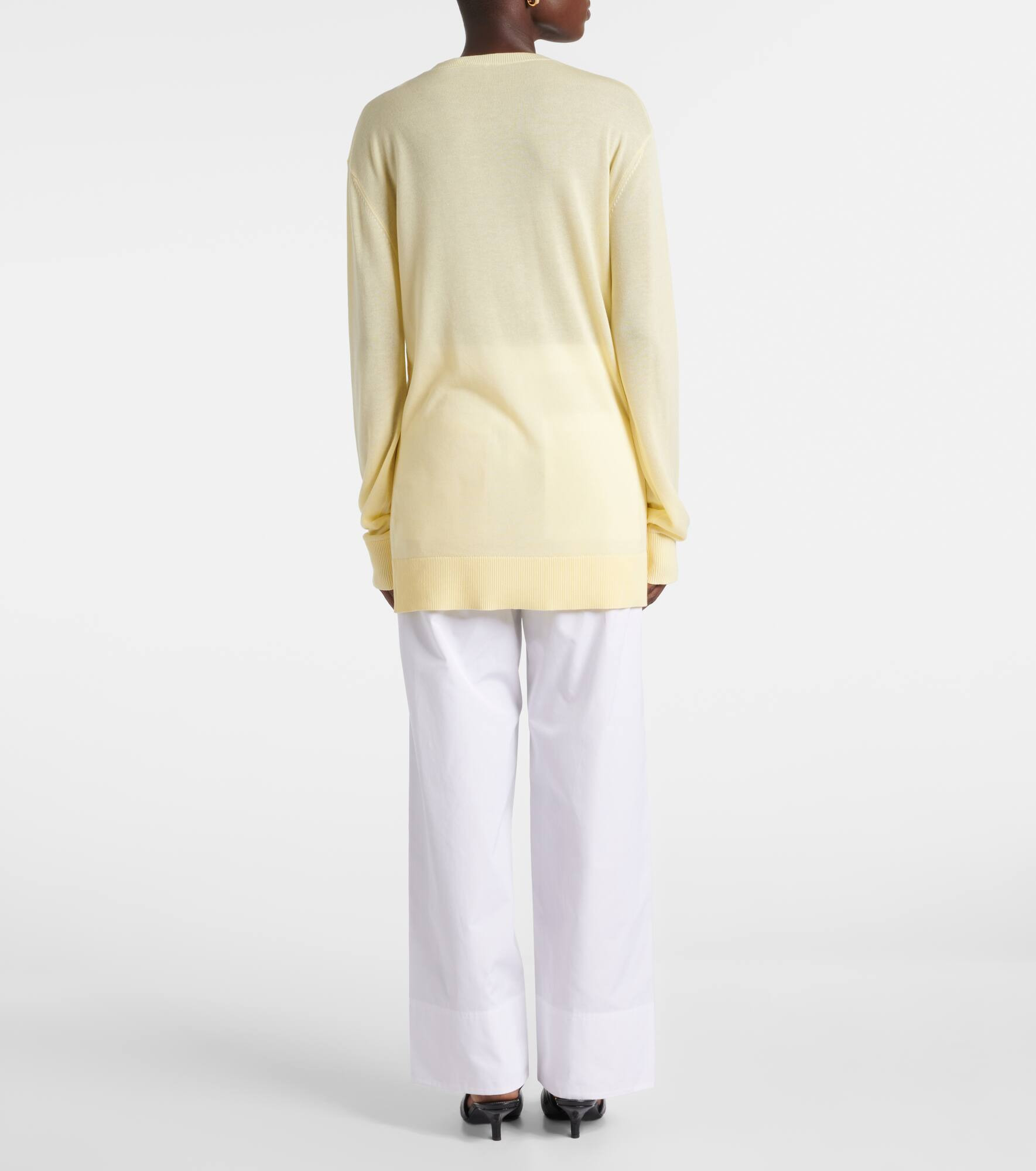 Oversized semi-sheer sweater - 3