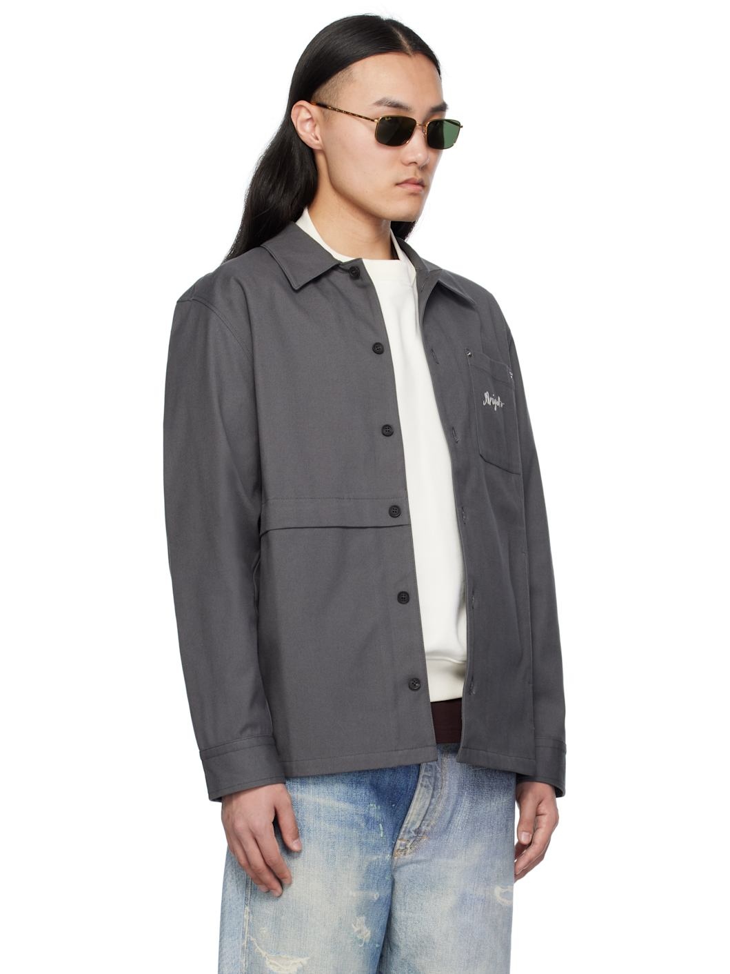 Gray Rowe Canvas Overshirt - 2