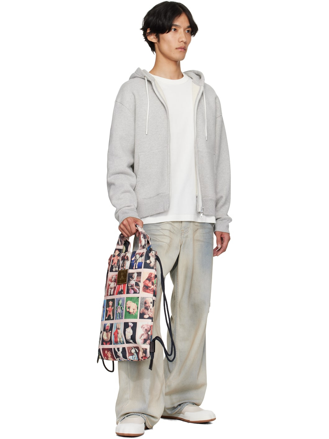 Multicolor Canvas Teddies Pippa Drawstring Backpack - 4